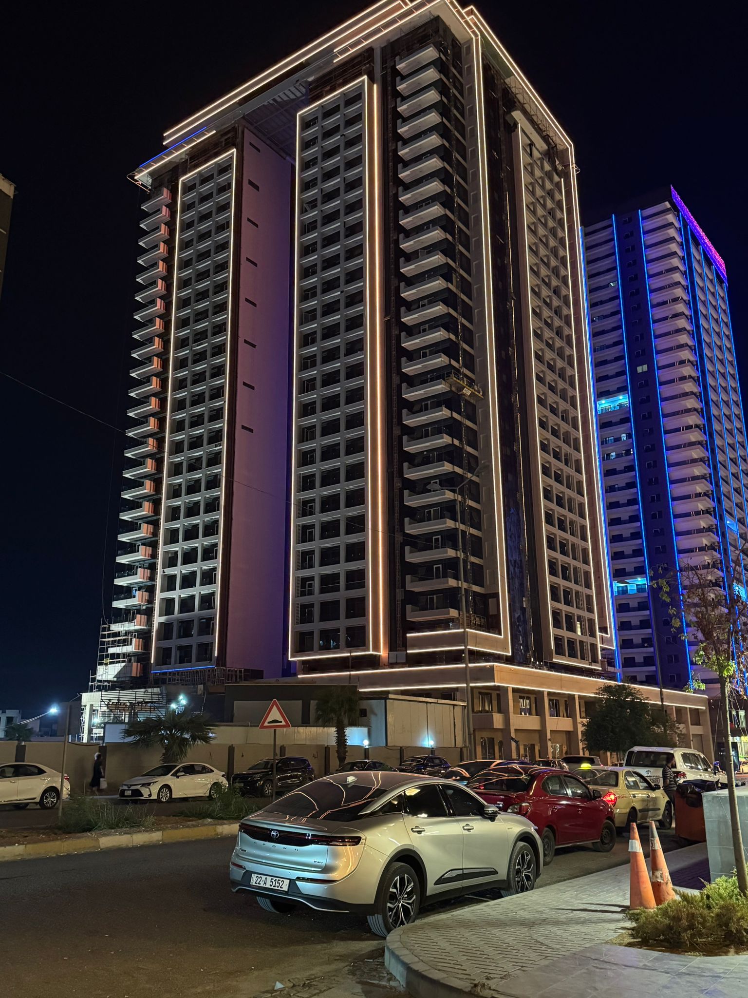 Erbil-Edition Tower Cephe Kinetik Aydınlatma Projesi